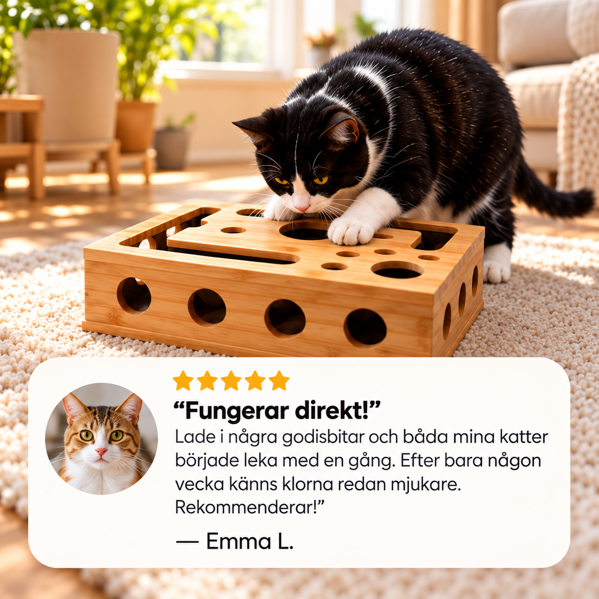 Purrly Klofil™ - Låt katten fila klorna själv.